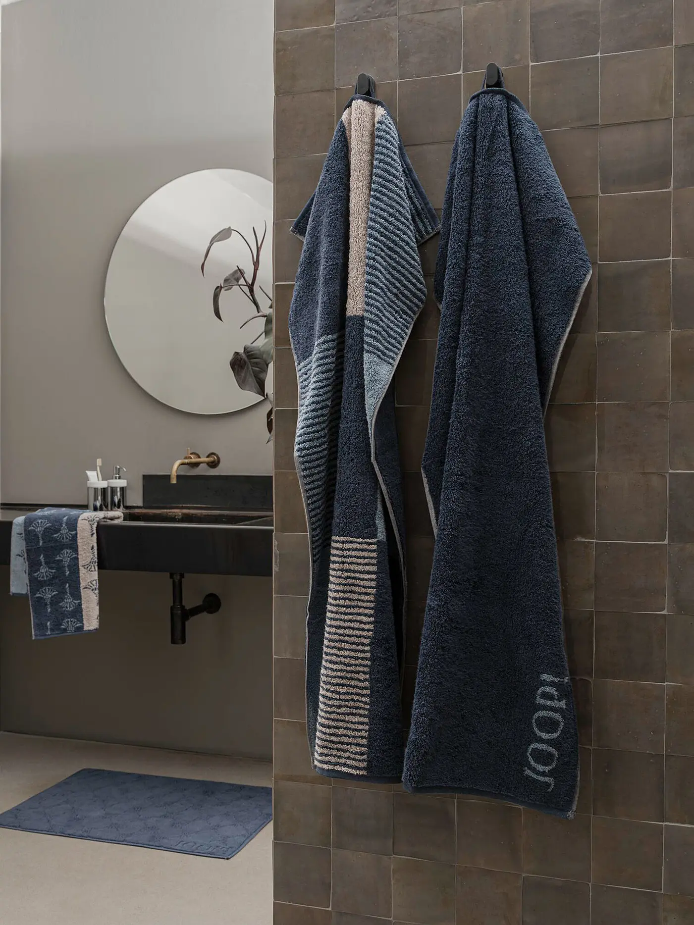 JOOP | Duschtuch 80x150cm DIVEDED DOUBLEFACE Aqua | 